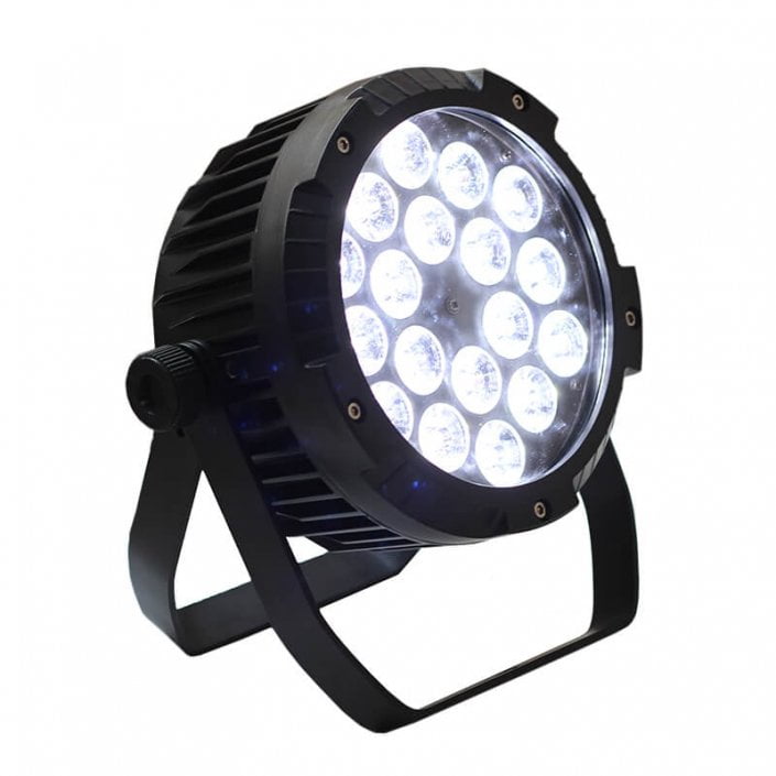 Projecteur led etanche 6x10w rgbwa sur batterie ip65 briteq