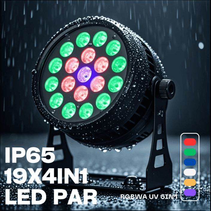 IP65 19x4in1 led par